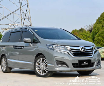 CL-SV-04 HONDA için süper parlak kristal çimento gri vinil otomatik sarma tedarikçisi