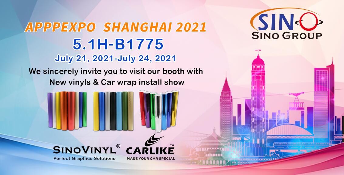 Exposición de carteles APPPEXPO de Sino Group 2021 Shanghai