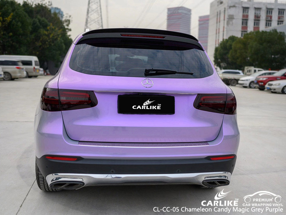 CL-CC-05 chameleon candy magic grey purple vinyl car wrap manufacturer for MERCEDES-BENZ