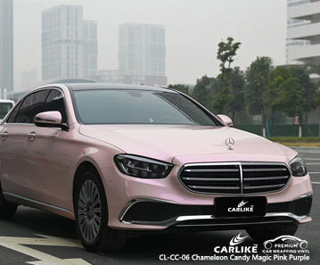 CL-CC-06 chameleon candy magic pink purple vinyl auto wrap factory for MERCEDES-BENZ