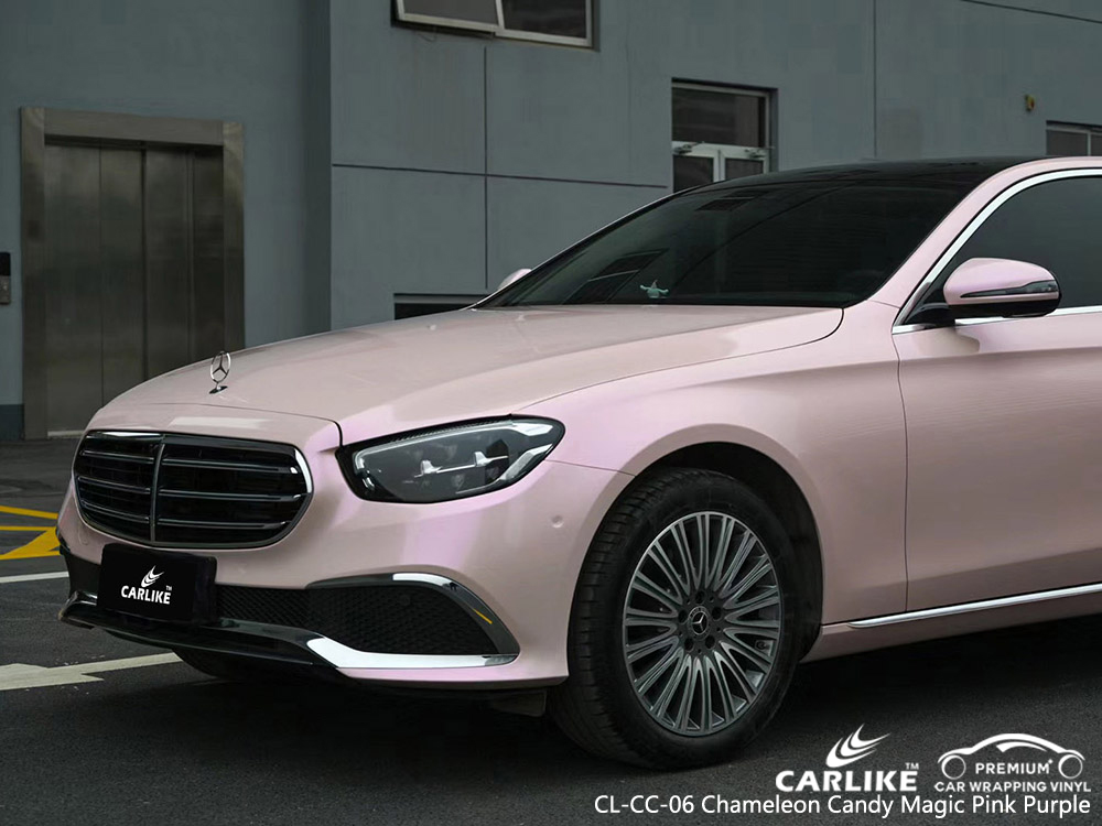 CL-CC-06 chameleon candy magic pink purple vinyl auto wrap factory for MERCEDES-BENZ