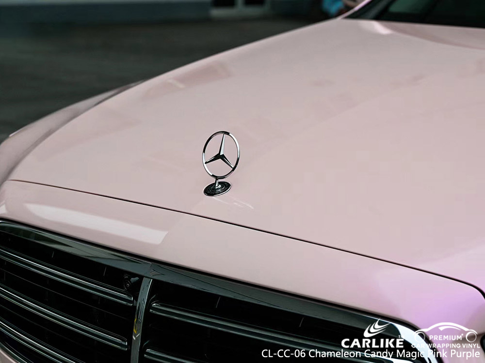 CL-CC-06 chameleon candy magic pink purple vinyl auto wrap factory for MERCEDES-BENZ