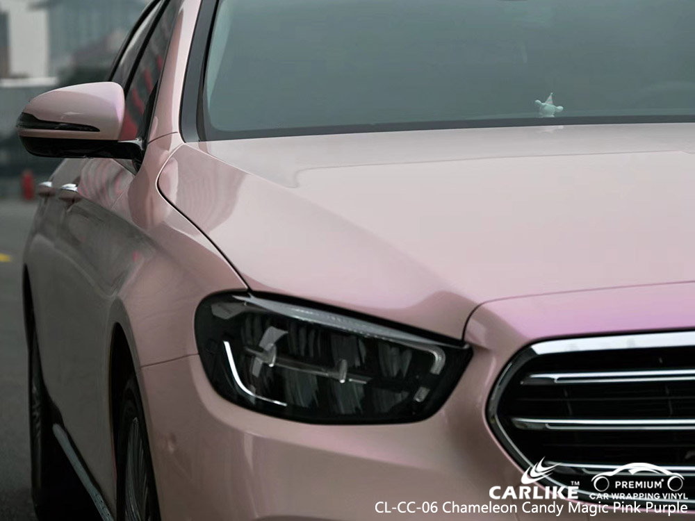 CL-CC-06 chameleon candy magic pink purple vinyl auto wrap factory for MERCEDES-BENZ
