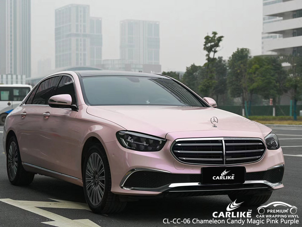 CL-CC-06 chameleon candy magic pink purple vinyl auto wrap factory for MERCEDES-BENZ