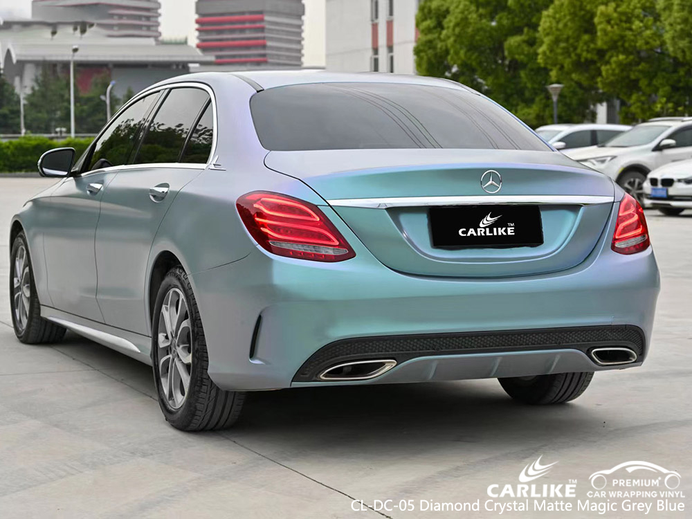 CL-DC-05 diamond crystal matte magic grey blue vinyl auto wrap factory for MERCEDES-BENZ