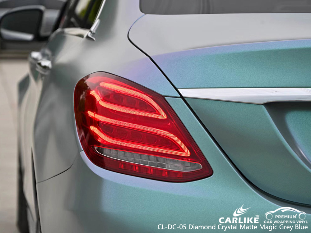 CL-DC-05 diamond crystal matte magic grey blue vinyl auto wrap factory for MERCEDES-BENZ