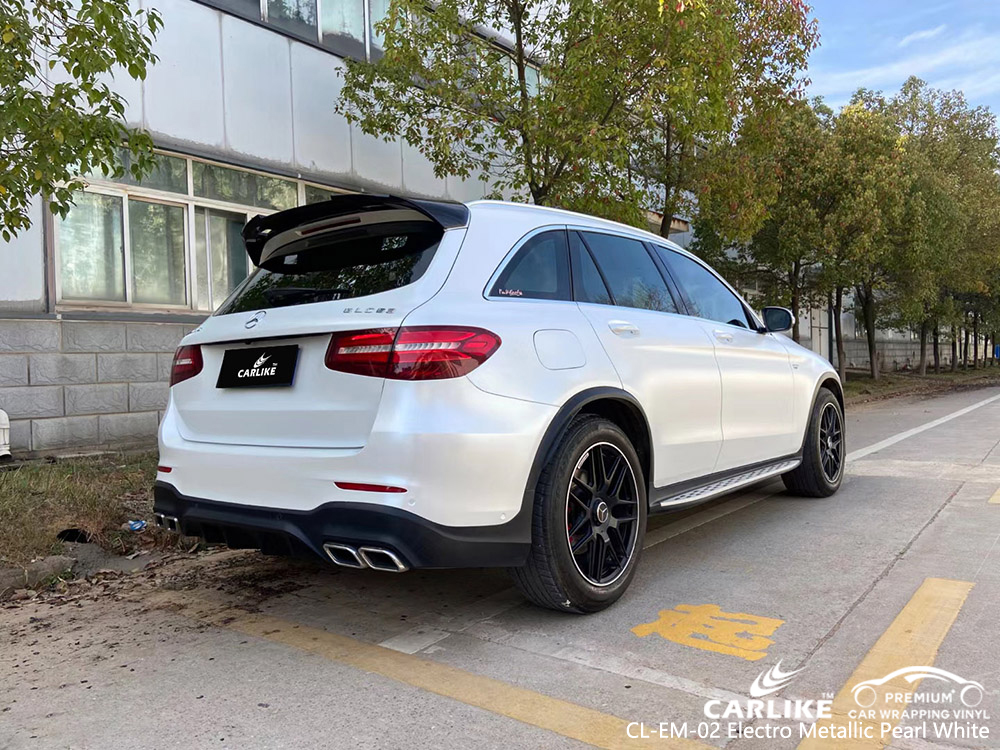 CL-EM-02 electro metallic pearl white vinyl auto wrap supplier for MERCEDES-BENZ