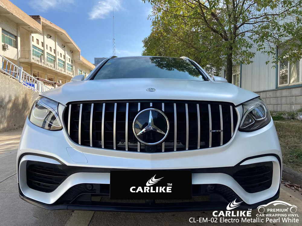 CL-EM-02 electro metallic pearl white vinyl auto wrap supplier for MERCEDES-BENZ