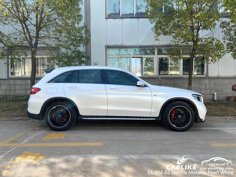 CL-EM-02 electro metallic pearl white vinyl auto wrap supplier for MERCEDES-BENZ