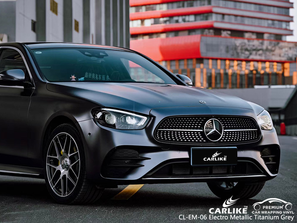 CL-EM-06 electro metallic titanium grey vinyl auto wrap supplier for MERCEDES-BENZ