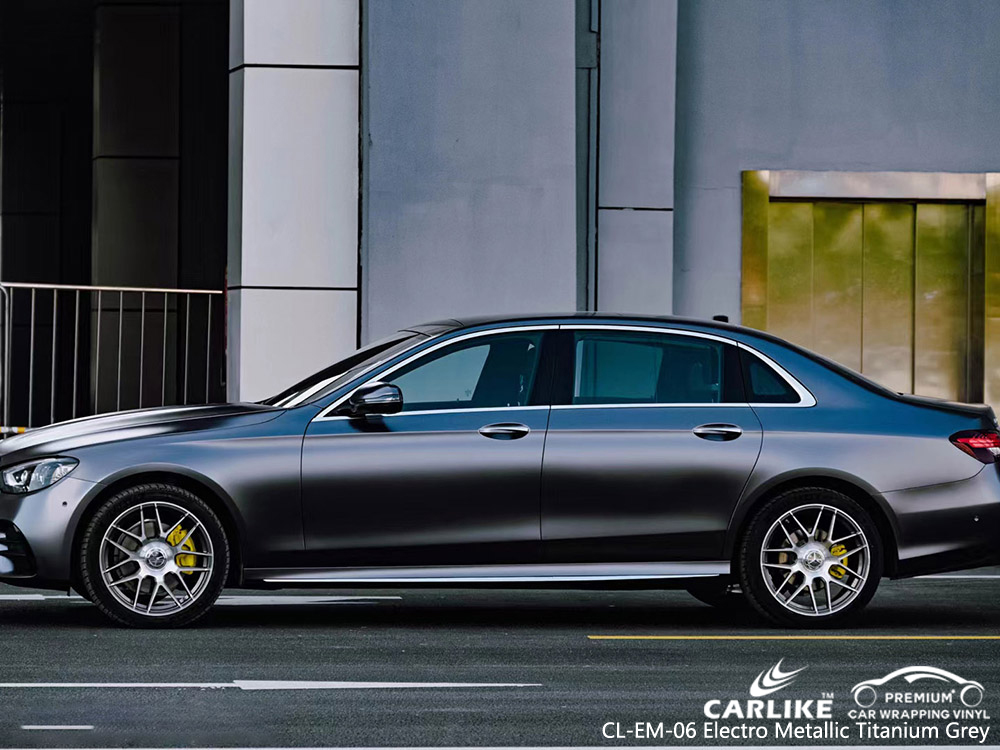 CL-EM-06 electro metallic titanium grey vinyl auto wrap supplier for MERCEDES-BENZ