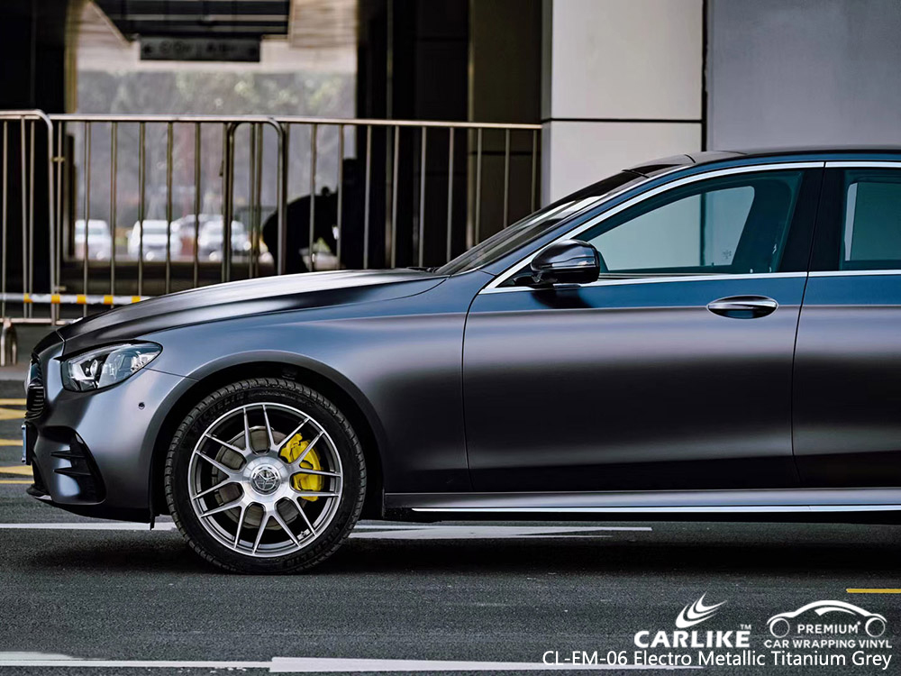 CL-EM-06 electro metallic titanium grey vinyl auto wrap supplier for MERCEDES-BENZ