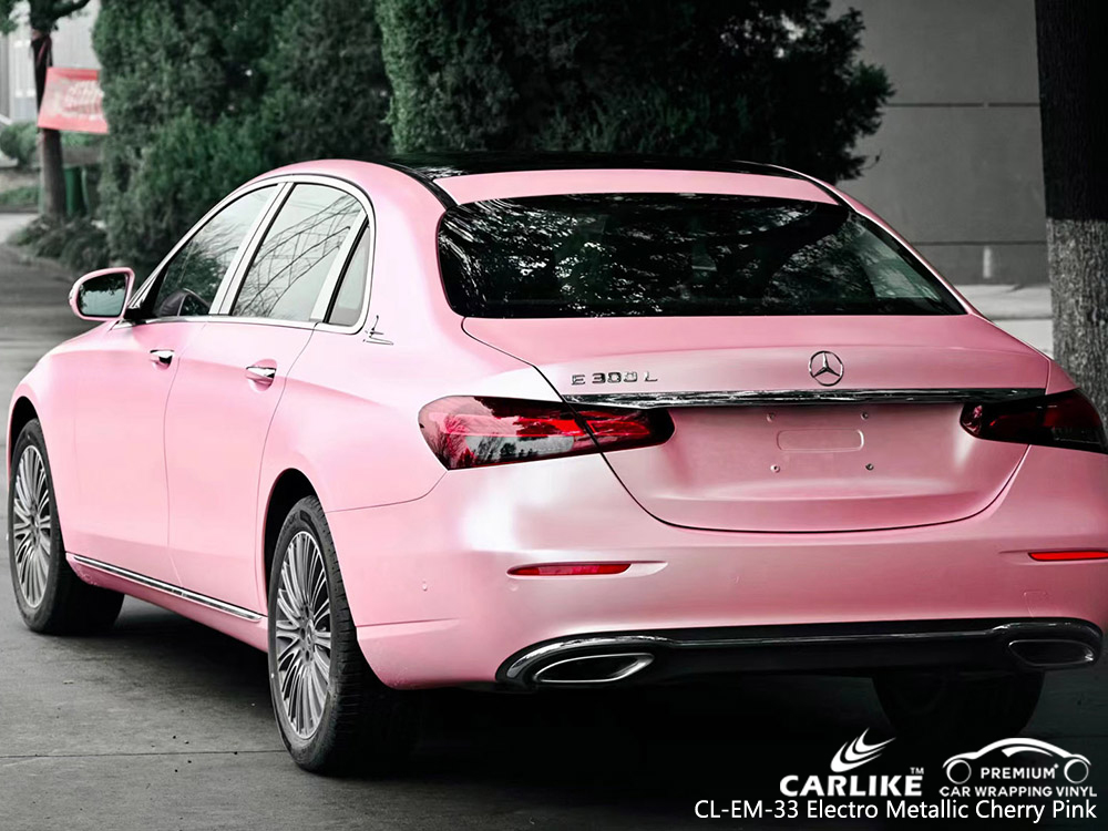 CL-EM-33 electro metallic cherry pink vinyl car wrap manufacturer for MERCEDES-BENZ