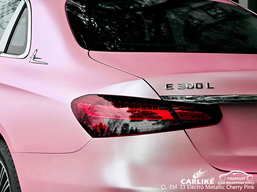 CL-EM-33 electro metallic cherry pink vinyl car wrap manufacturer for MERCEDES-BENZ
