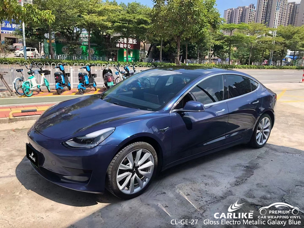 CL-GE-27 parlak elektro metalik galaksi mavisi vinil otomatik MERCEDES-BENZ için sargı tedarikçisi