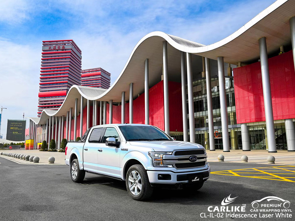 CL-IL-02 iridescence laser white vinyl car wrap supplier for FORD