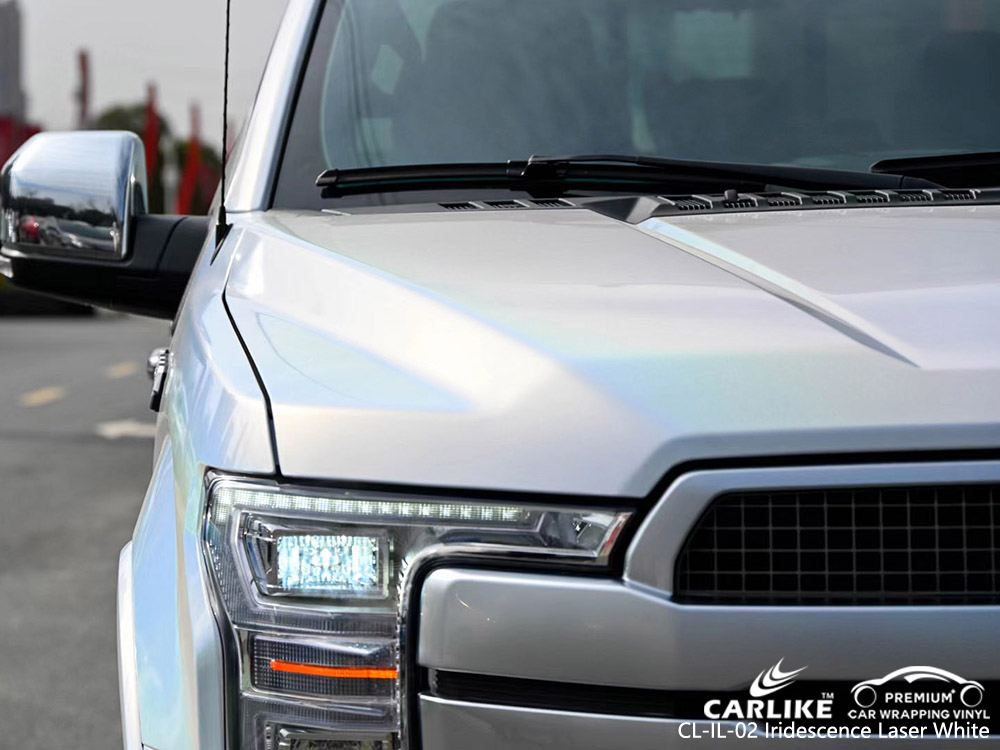 CL-IL-02 iridescence laser white vinyl car wrap supplier for FORD