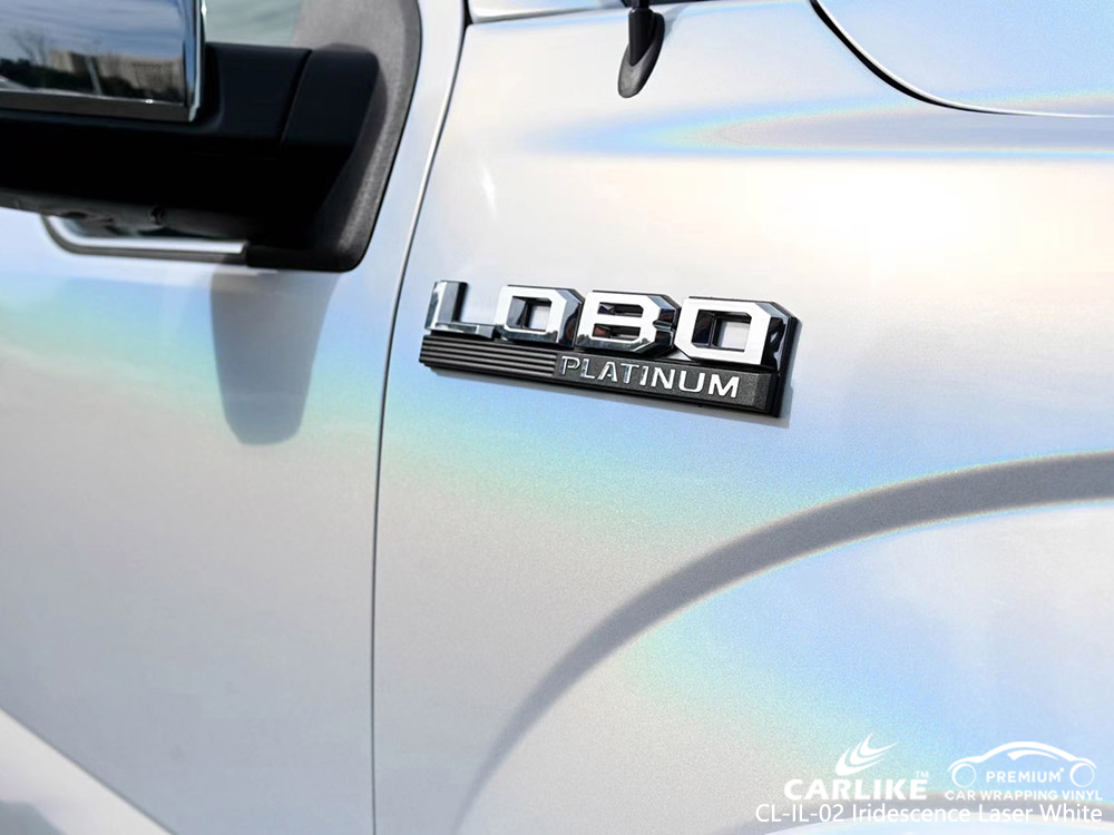 CL-IL-02 iridescence laser white vinyl car wrap supplier for FORD