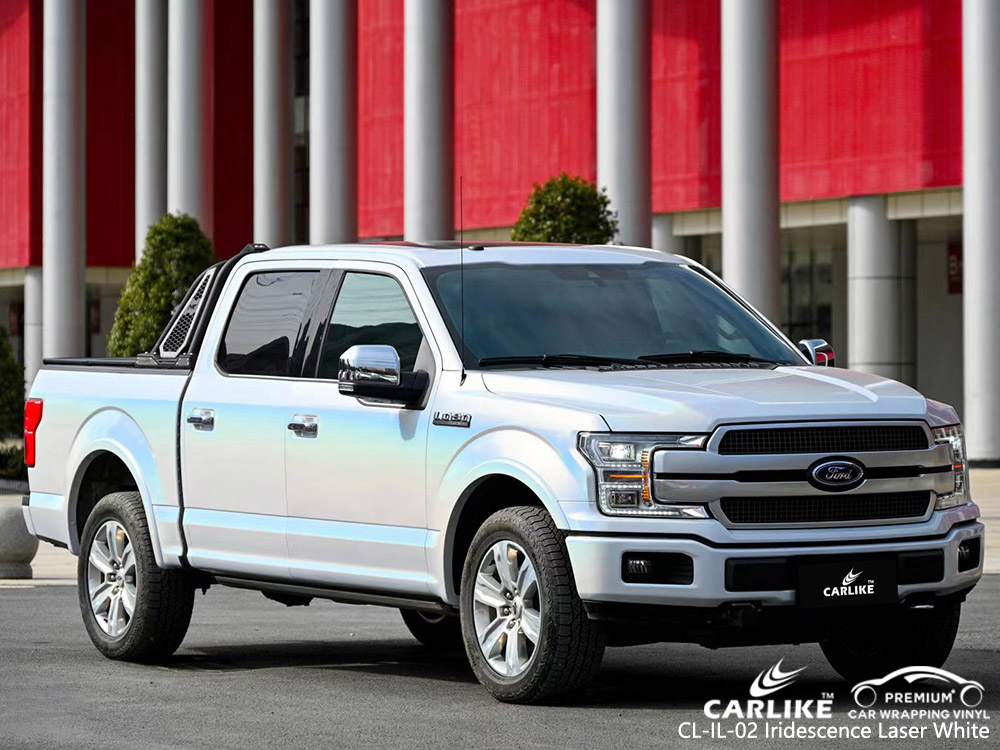 CL-IL-02 iridescence laser white vinyl car wrap supplier for FORD