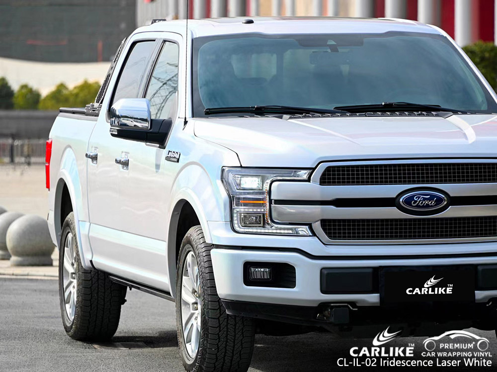 CL-IL-02 iridescence laser white vinyl car wrap supplier for FORD