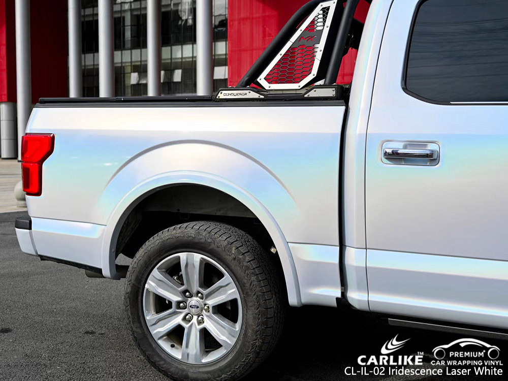 CL-IL-02 iridescence laser white vinyl car wrap supplier for FORD