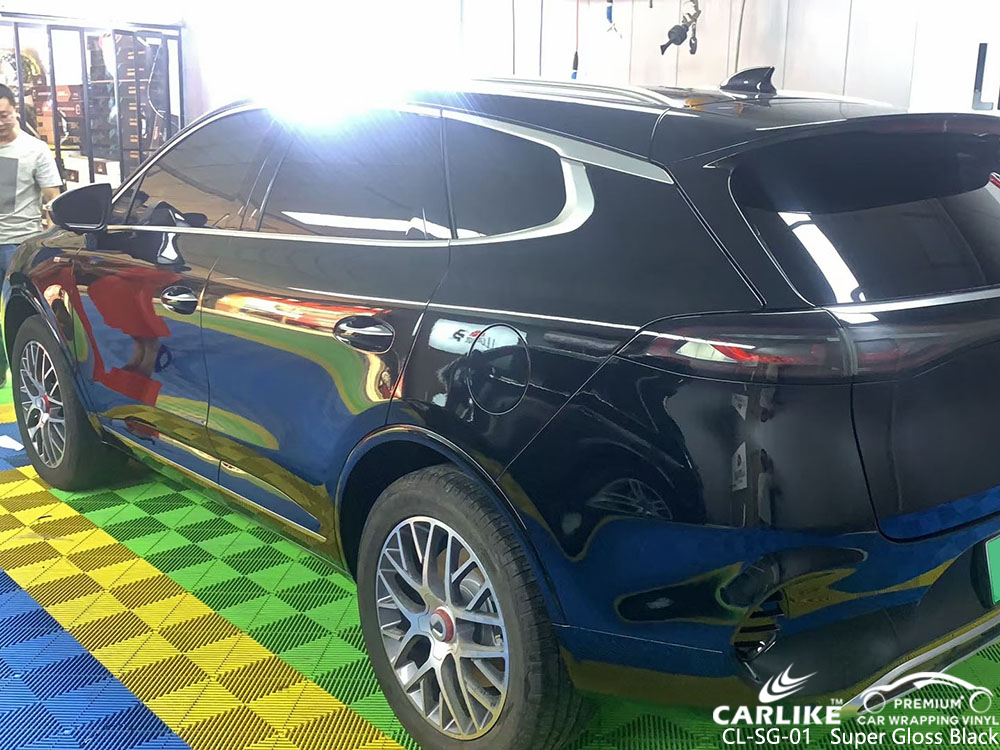CL-SG-01 süper parlak siyah vinil otomatik sarma tedarikçisi DENZA için