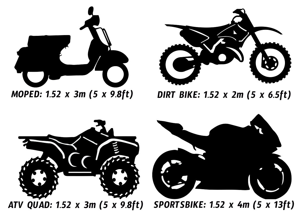 Bike vinyl wrap size guide