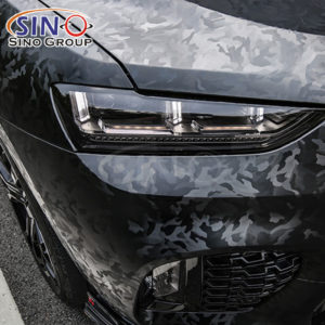 3D Ghost Camo Carbon Black Car Wrap Vinyl Film