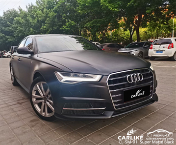 CL-SM-01 AUDI için süper mat siyah vinil otomatik sarma tedarikçisi