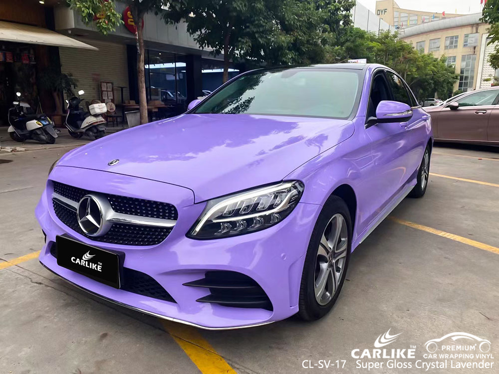 CL-SV-17 süper parlak kristal lavanta vinil otomatik sarma MERCEDES-BENZ tedarikçisi