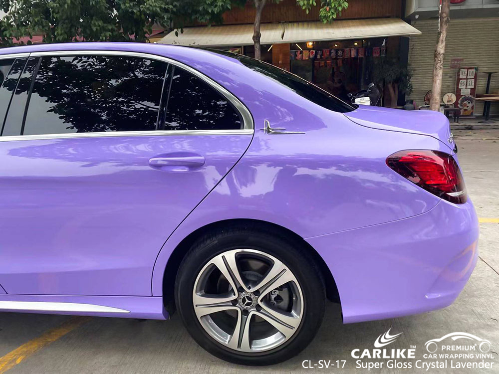 CL-SV-17 süper parlak kristal lavanta vinil otomatik sarma MERCEDES-BENZ tedarikçisi
