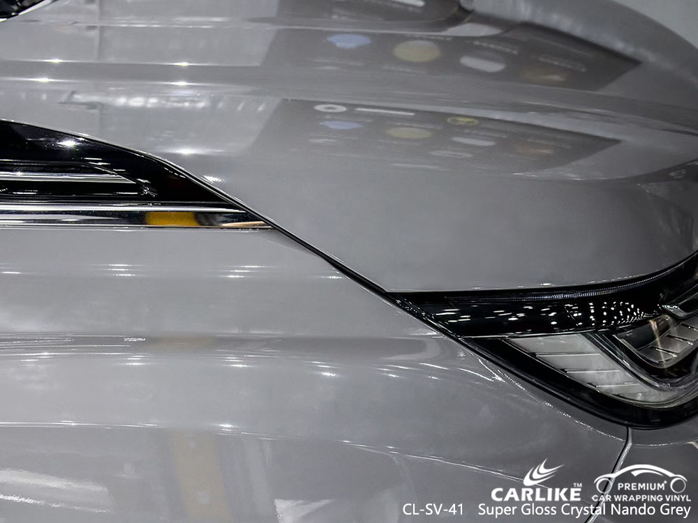 CL-SV-41 veículo de vinil cinza superbrilhante de cristal nando fornecedor de envoltório para HONDA 