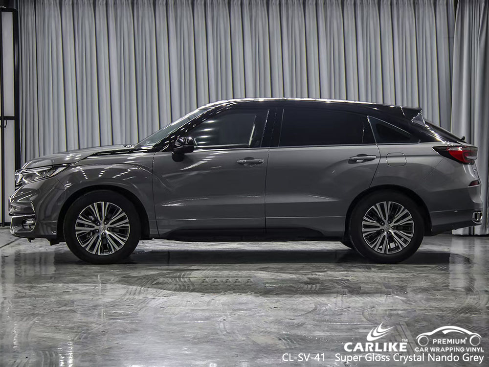 CL-SV-41 veículo de vinil cinza superbrilhante de cristal nando fornecedor de envoltório para HONDA 