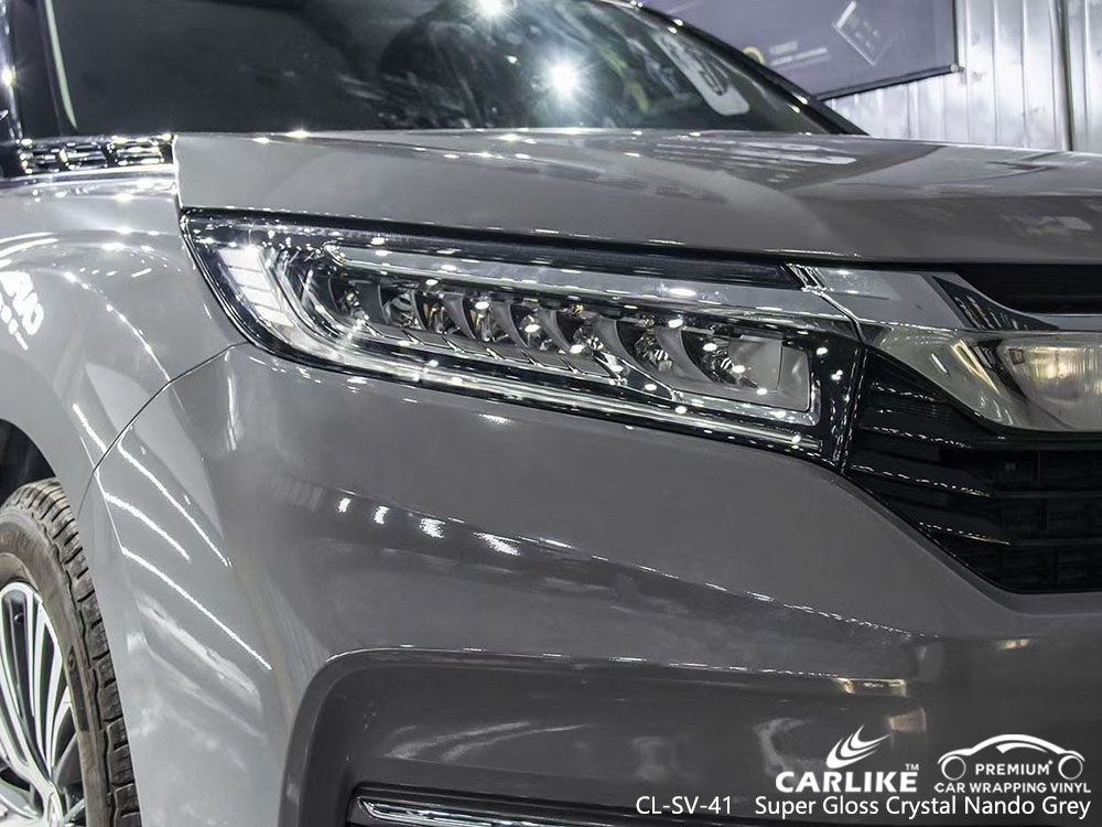 CL-SV-41 veículo de vinil cinza superbrilhante de cristal nando fornecedor de envoltório para HONDA 