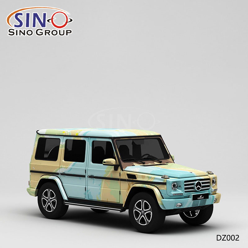 DZ002 Pattern Map Painting High-precision Printing Customized Car Wrap Vinyl