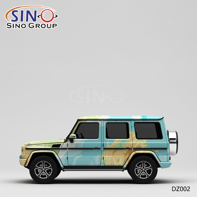 DZ002 Pattern Map Painting High-precision Printing Customized Car Wrap Vinyl