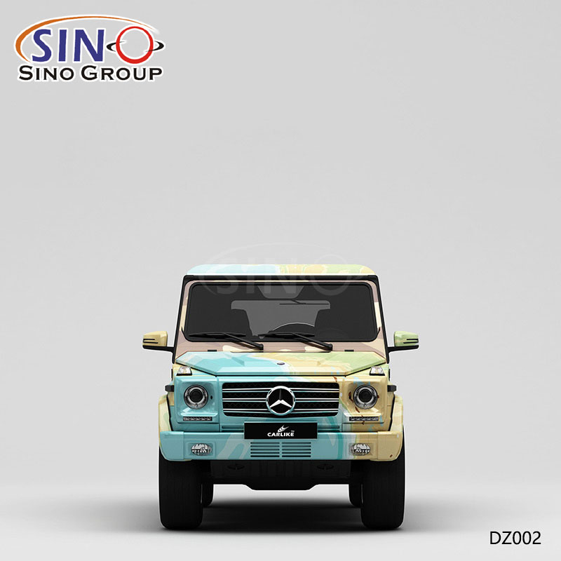 DZ002 Pattern Map Painting High-precision Printing Customized Car Wrap Vinyl
