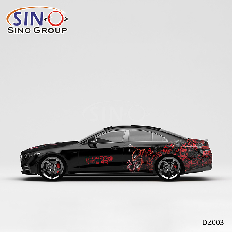 DZ003 Pattern Venom Yüksek Hassasiyetli Baskı Özelleştirilmiş Vinil Wrap