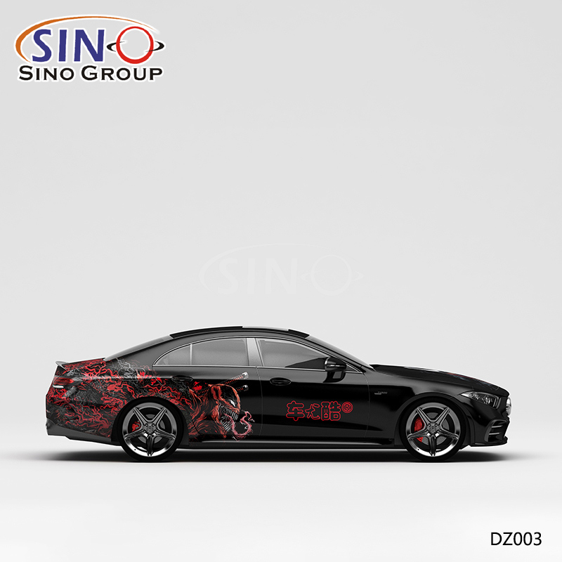 DZ003 Pattern Venom Yüksek Hassasiyetli Baskı Özelleştirilmiş Vinil Wrap