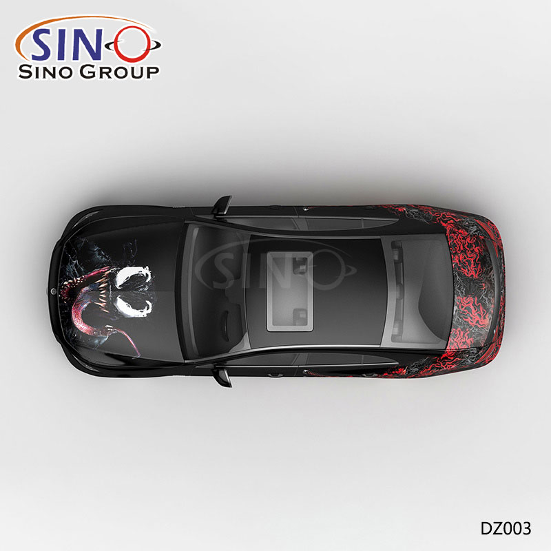 DZ003 Pattern Venom Yüksek Hassasiyetli Baskı Özelleştirilmiş Vinil Wrap