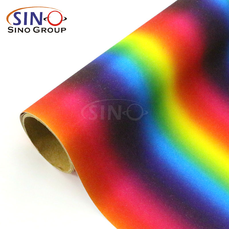 BA-RD Rainbow diamond glitter adhesive vinyl film for diy craft cutting