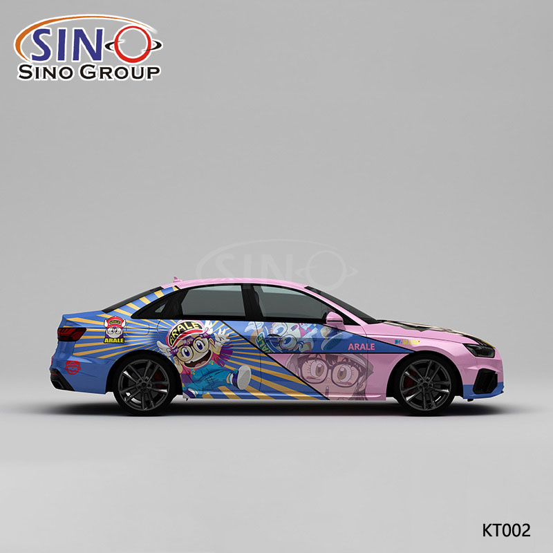 KT002 Pattern Arale Style High-Precision Printing Customized Car Vinyl Wrap