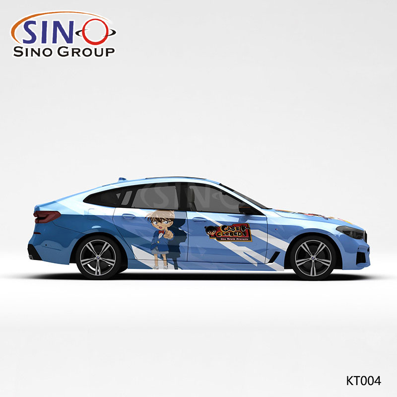 KT004 Pattern Detective Conan Yüksek Hassasiyetli Baskı Özelleştirilmiş Araba Vinil Sargısı