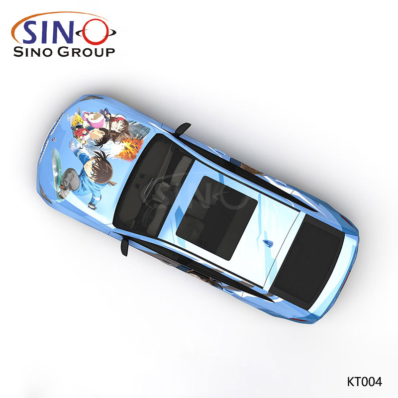 KT004 Pattern Detective Conan Stampa ad alta precisione Avvolgimento in vinile personalizzato per auto