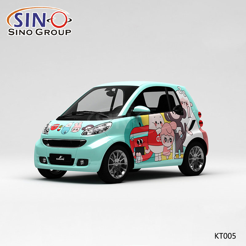 KT005 Pattern Big Mouth Monkey Yüksek Hassasiyetli Baskı Özelleştirilmiş Araba Vinil Sargısı