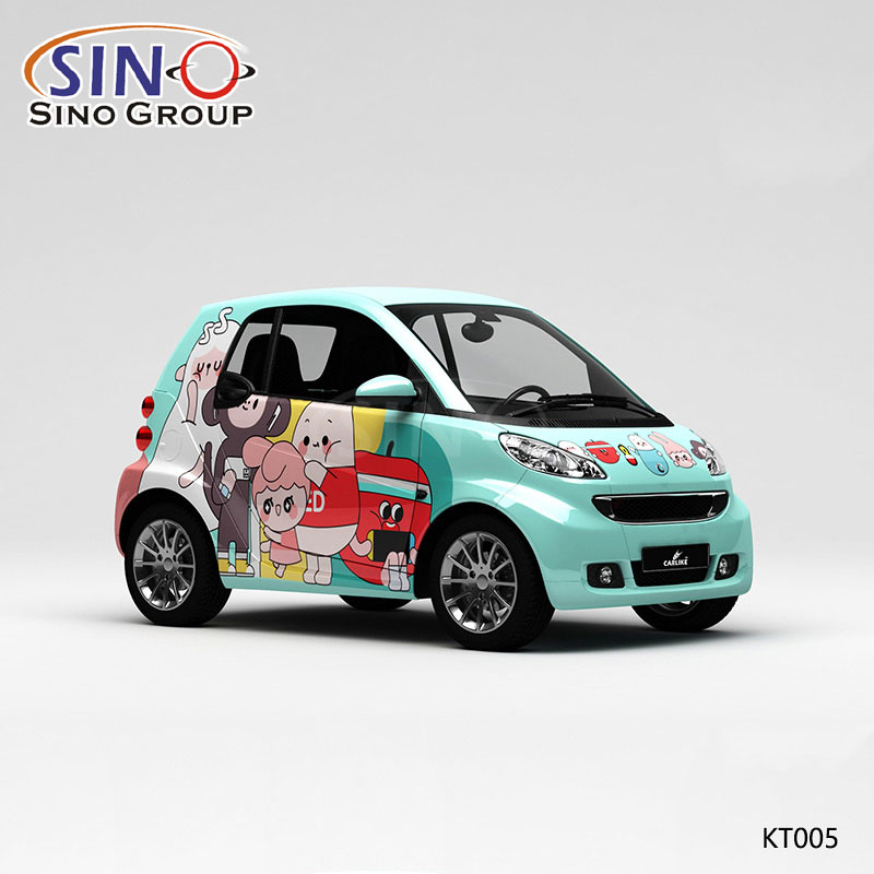 KT005 Pattern Big Mouth Monkey Yüksek Hassasiyetli Baskı Özelleştirilmiş Araba Vinil Sargısı