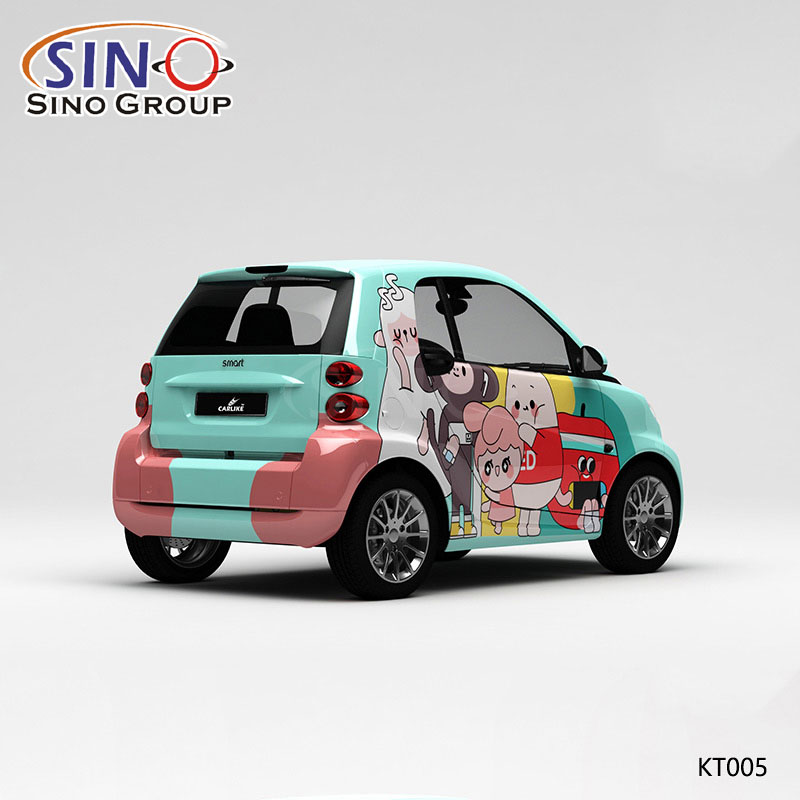 KT005 Pattern Big Mouth Monkey Yüksek Hassasiyetli Baskı Özelleştirilmiş Araba Vinil Sargısı