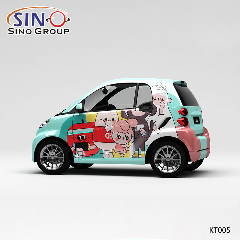 KT005 Pattern Big Mouth Monkey Yüksek Hassasiyetli Baskı Özelleştirilmiş Araba Vinil Sargısı