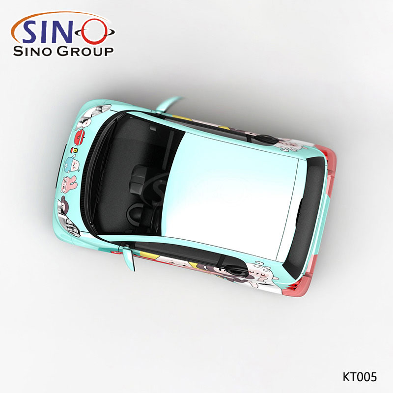 KT005 Pattern Big Mouth Monkey Yüksek Hassasiyetli Baskı Özelleştirilmiş Araba Vinil Sargısı