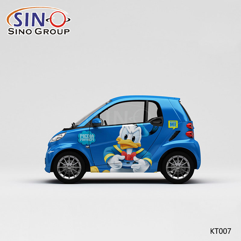 KT007 Motivo Disney Topolino Paperino Stampa ad alta precisione Involucro in vinile personalizzato per auto 